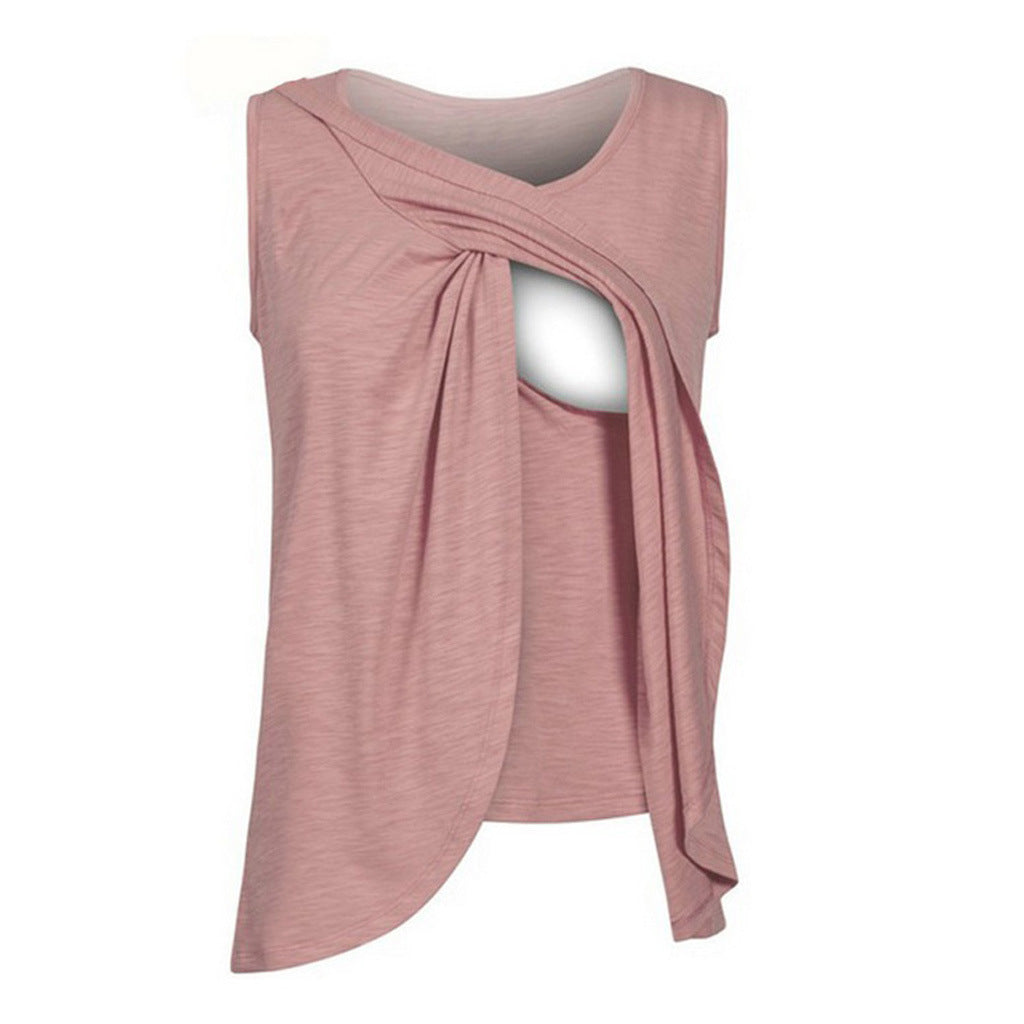 Plus Size Maternity Clothes Summer Confinement Clothing Nursing Wear - Babyvera