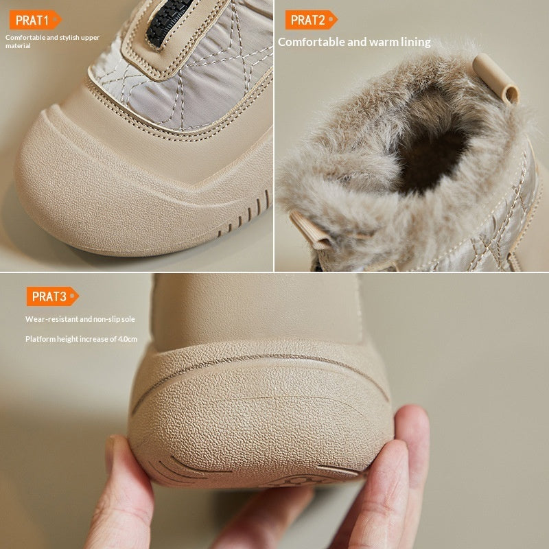 Women's Warm Casual Fleece-lined High-top Snow Boots - [[{"value":"{{ Babyvera Babyvera  }}"}]]