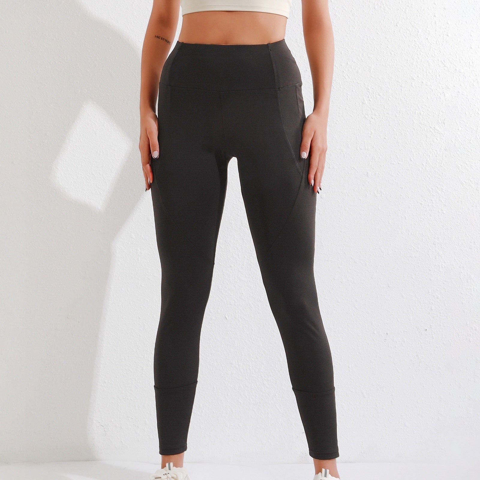 Women's Tight Elastic High Waist Leggings With Zipper Pocket - [[{"value":"{{ Babyvera Babyvera  }}"}]]