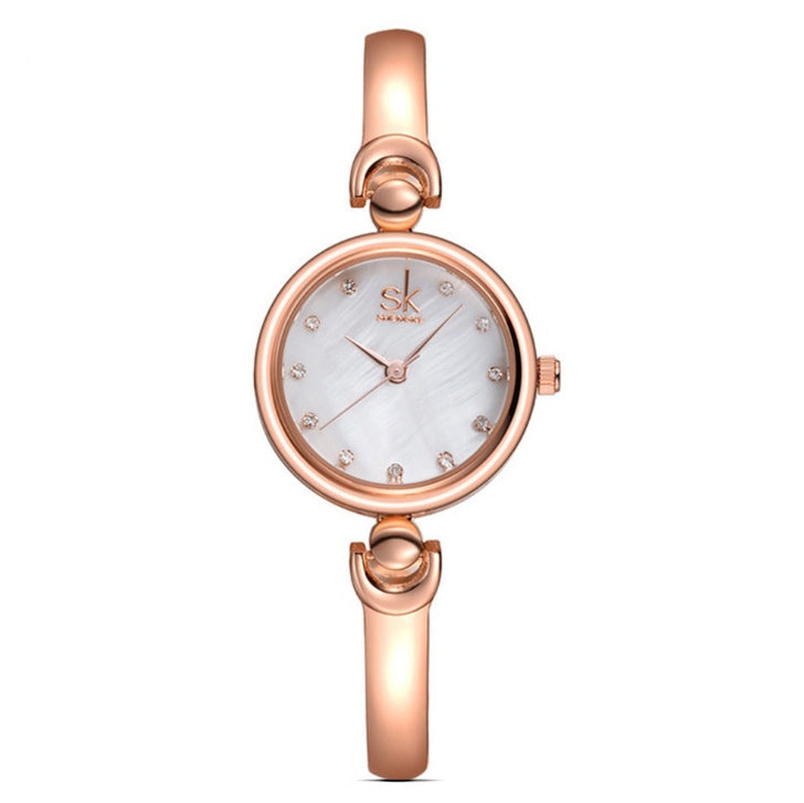 Rhinestone SK Top Luxury Brand Steel Quartz Watch Fashion Women Clock Female Lady Dress Wristwatch Gift Silver Gold Motre Femme - [[{"value":"{{ Babyvera Babyvera  }}"}]]