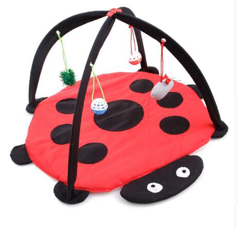 Cartoon Cat Play Tent Multifunctional Cat Hammocks Kitten Sleep Bed Foldable Cat Mat with Balls Cat Play House Toy - [[{"value":"{{ Babyvera Babyvera  }}"}]]