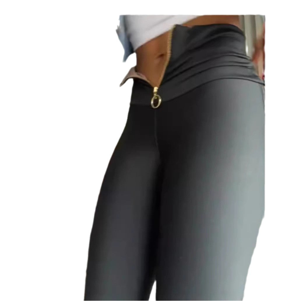 Women's Hip-lift Waist Belly-pull Zipper Door Tight Pants - [[{"value":"{{ Babyvera Babyvera  }}"}]]