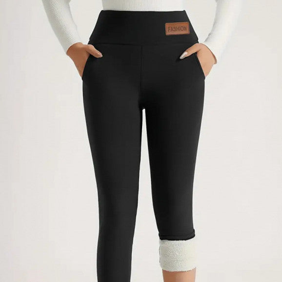 Women's High Waist Warm Fleece Lined Leggings - [[{"value":"{{ Babyvera Babyvera  }}"}]]