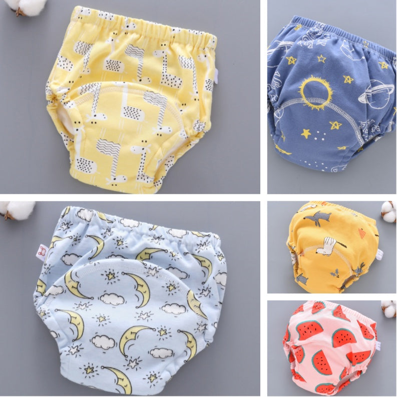 Baby Training Pants Washable 6-layer Gauze Diaper Cover - [[{"value":"{{ Babyvera Babyvera  }}"}]]