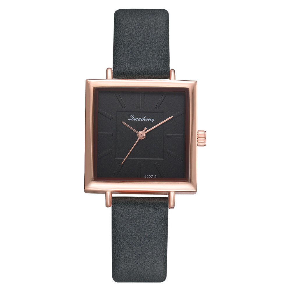 Square Women Bracelet Watch Contracted Leather Crystal WristWatches Women Dress Ladies Quartz Clock - [[{"value":"{{ Babyvera Babyvera  }}"}]]
