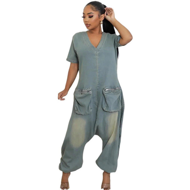 Women's Loose Crotch Jumpsuit Retro Personality - [[{"value":"{{ Babyvera Babyvera  }}"}]]
