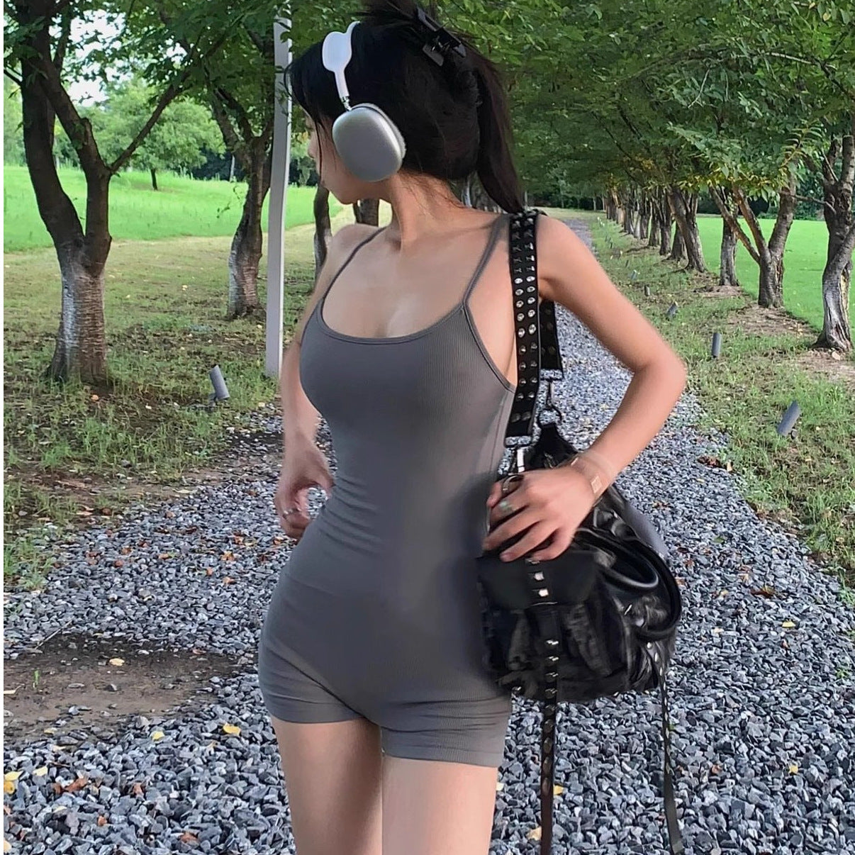 All-matching Summer Waist Bag Slim Fit Sweet And Spicy Niche One-piece Shorts - [[{"value":"{{ Babyvera Babyvera  }}"}]]
