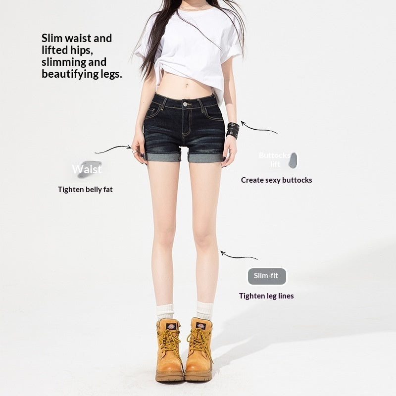 Women's High-Waisted Slim-Fit Thin Denim Jeans - [[{"value":"{{ Babyvera Babyvera  }}"}]]