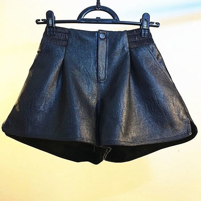 Women's Loose-fit High-waisted Leather Pants - [[{"value":"{{ Babyvera Babyvera  }}"}]]