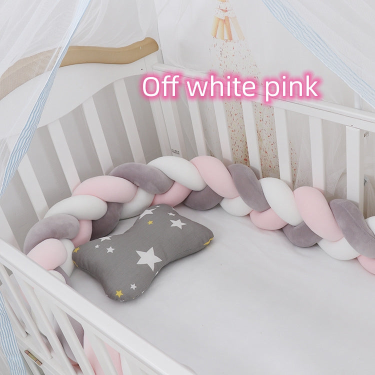 Baby Bumper Bed Braid Knot Pillow Cushion Bumper for Infant cuna Bebe lit Crib Protector Cot Bumper Room Decor - [[{"value":"{{ Babyvera Babyvera  }}"}]]