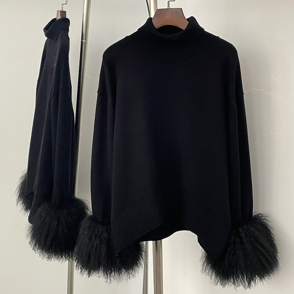 Loose-fitting Turtleneck Pullover Knit Sweater For Women - [[{"value":"{{ Babyvera Babyvera  }}"}]]