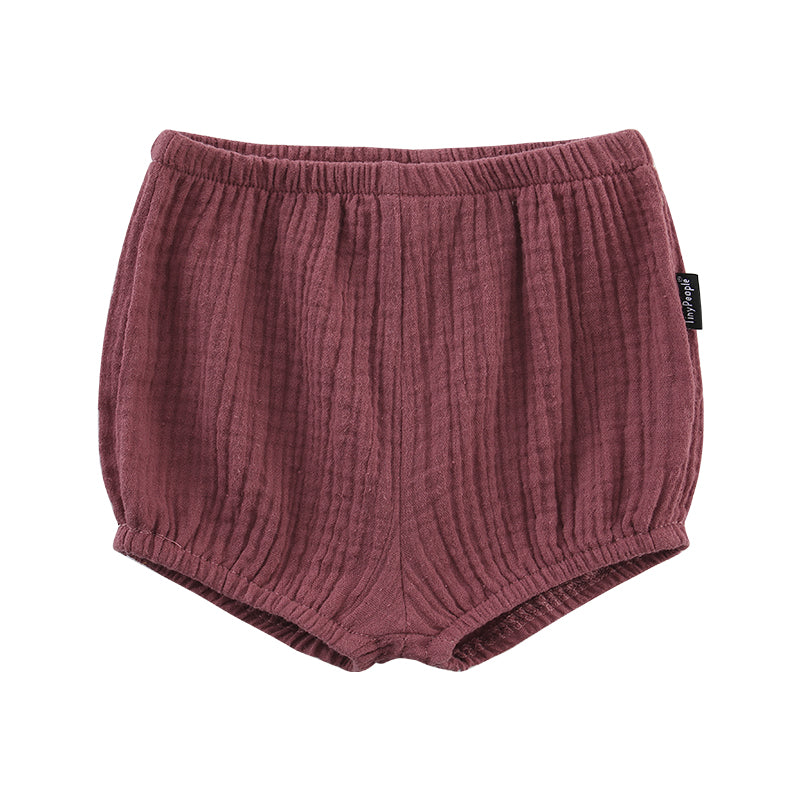 Baby Cotton Crepe Shorts Summer Breathable Light Pants Baby Bloomers - [[{"value":"{{ Babyvera Babyvera  }}"}]]