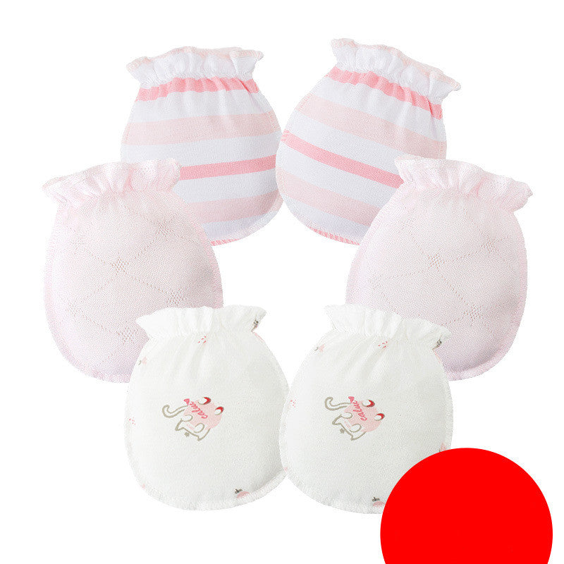 3 Pairs Baby Gloves 0-6 Months Early Baby Anti-grasping Gloves - [[{"value":"{{ Babyvera Babyvera  }}"}]]