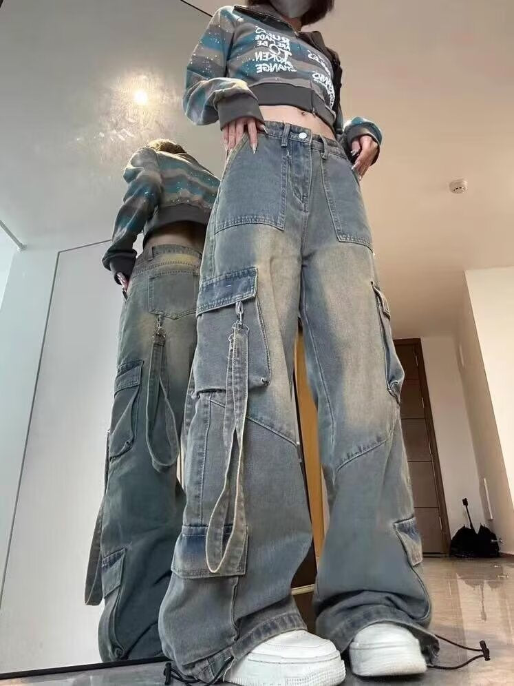 Womens Petite High-Waisted Loose-Fit Slimming Straight Jeans - [[{"value":"{{ Babyvera Babyvera  }}"}]]