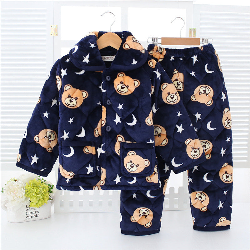 Children's warm pajamas set - [[{"value":"{{ Babyvera Babyvera  }}"}]]