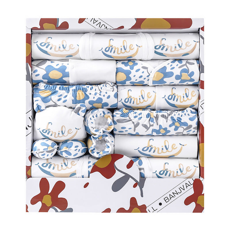 18 Piece Cotton Newborn Clothes Gift Box Set - [[{"value":"{{ Babyvera Babyvera  }}"}]]