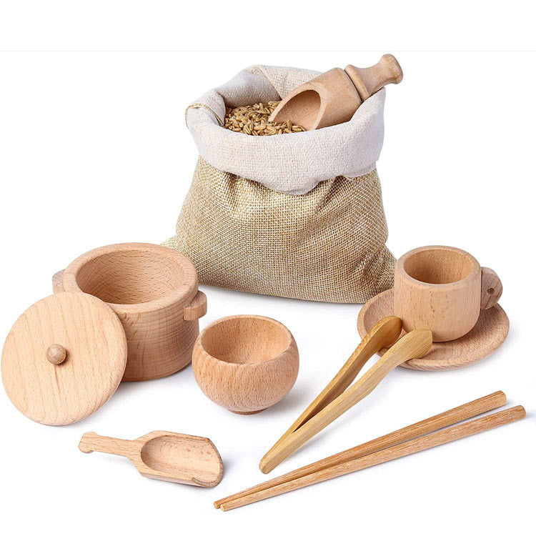 Children's Sensory Montessori Wooden Cutlery Set - [[{"value":"{{ Babyvera Babyvera  }}"}]]