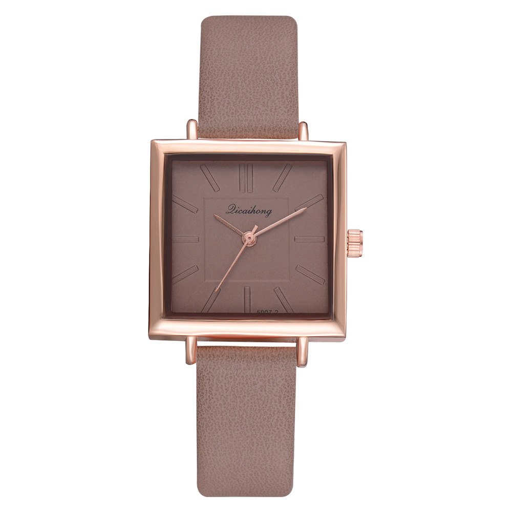 Square Women Bracelet Watch Contracted Leather Crystal WristWatches Women Dress Ladies Quartz Clock - [[{"value":"{{ Babyvera Babyvera  }}"}]]