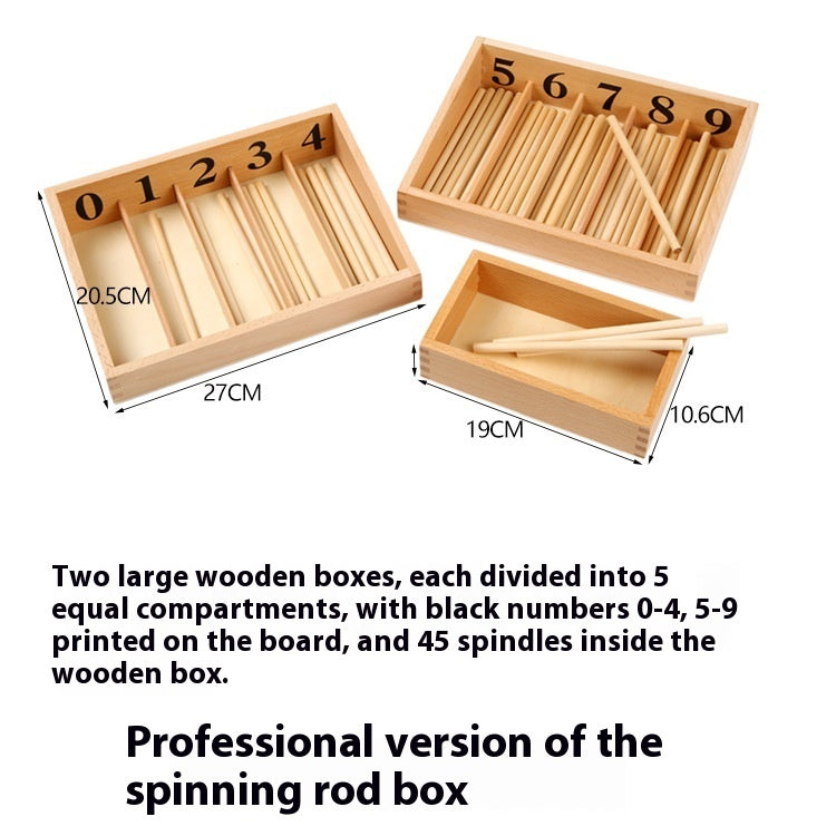 Montessori Mathematics Teaching Tools Spindle Box - [[{"value":"{{ Babyvera Babyvera  }}"}]]