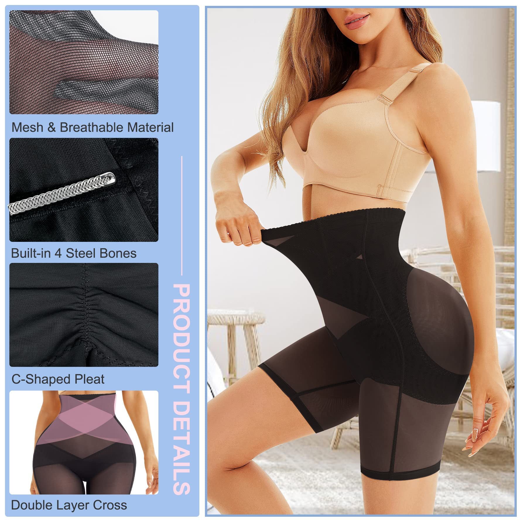 Plus Size Shaping Pants High Waist Tummy Control - [[{"value":"{{ Babyvera Babyvera  }}"}]]