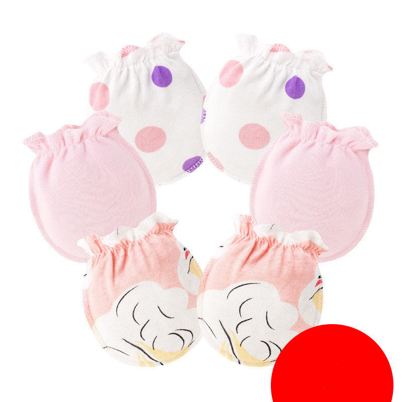 3 Pairs Baby Gloves 0-6 Months Early Baby Anti-grasping Gloves - [[{"value":"{{ Babyvera Babyvera  }}"}]]