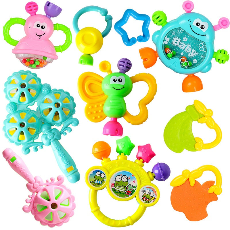 Baby Toys 3-6-12 Months Newborn Rattle 0-1 Year Old Baby Early Childhood Education Toddler Rattle Teether - [[{"value":"{{ Babyvera Babyvera  }}"}]]