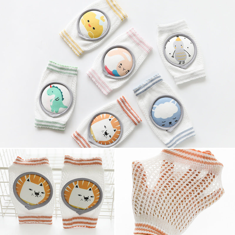 Children's Knee Pads Combed Cotton Large Mesh Breathable Baby Infant Crawling Knee Pads - [[{"value":"{{ Babyvera Babyvera  }}"}]]