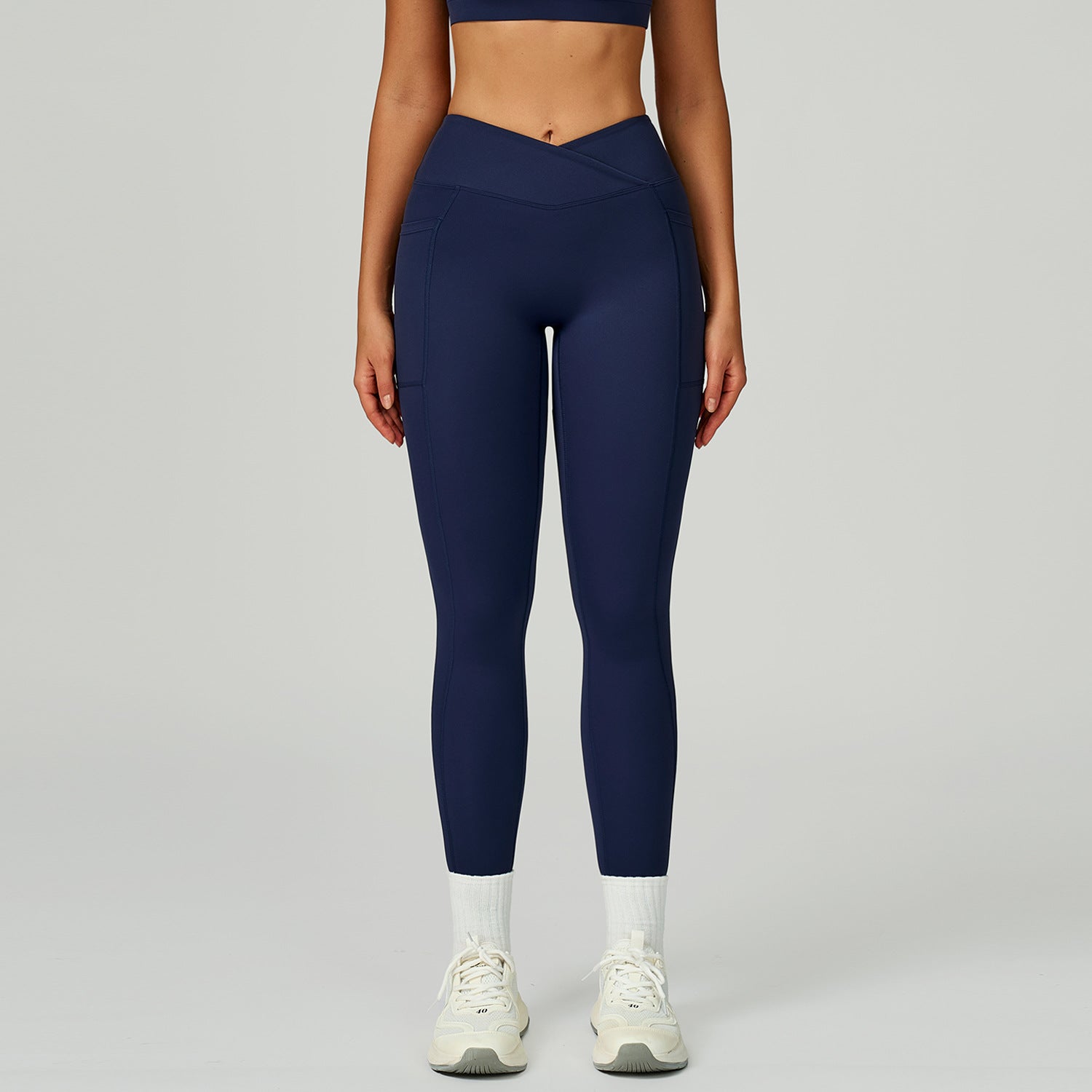 Naked-feel High-waisted Yoga Pants With Crossover Waistband - [[{"value":"{{ Babyvera Babyvera  }}"}]]