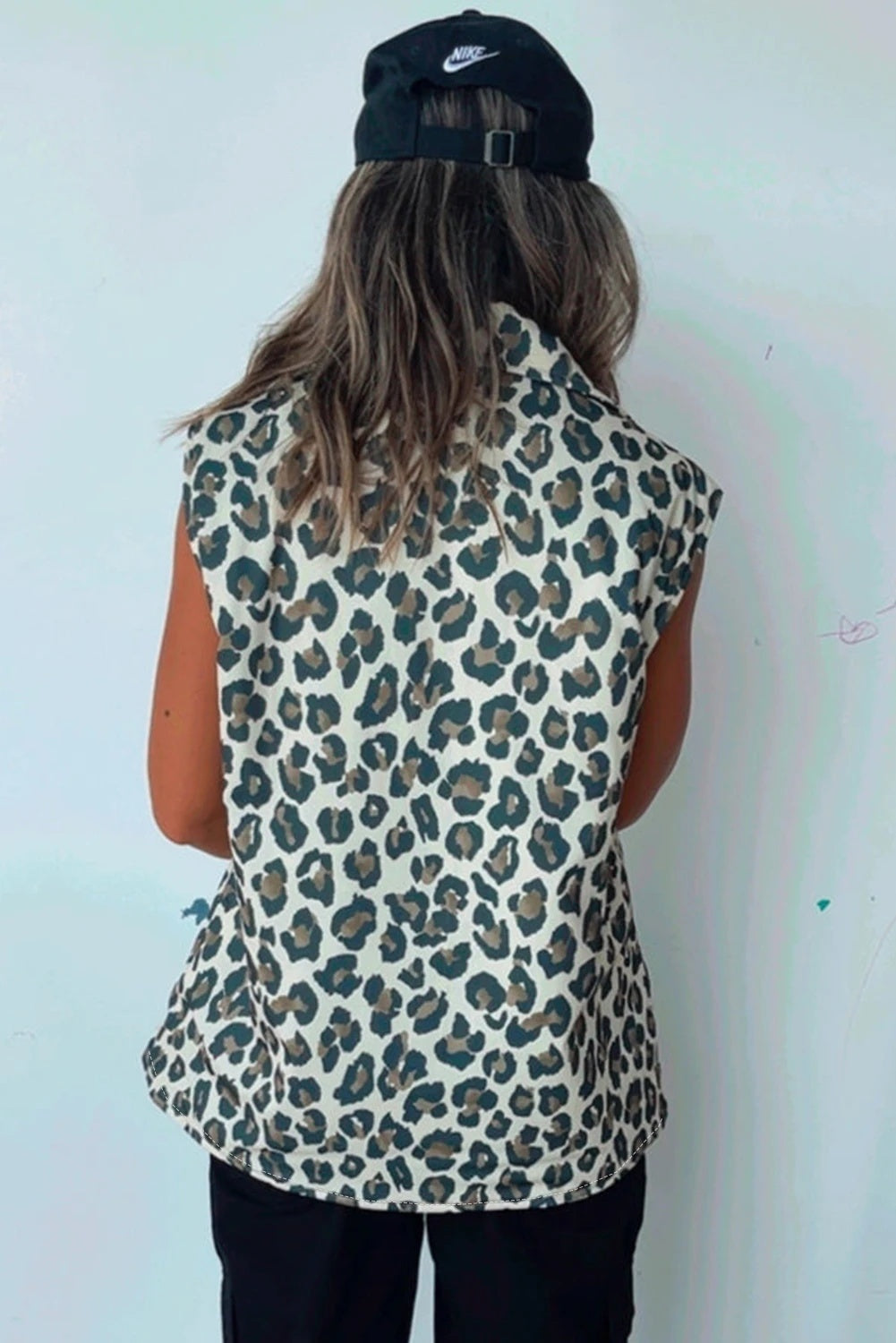 Brown Leopard Print Front Open Jacket Vest - [[{"value":"{{ Babyvera Babyvera  }}"}]]