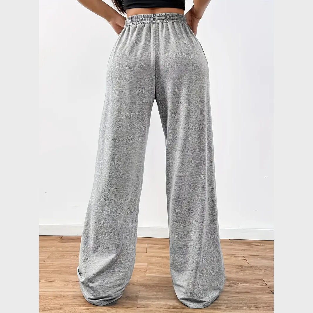 Womens Casual Wide-leg Pants With A Charcoal-colored Tire-track Pattern - [[{"value":"{{ Babyvera Babyvera  }}"}]]
