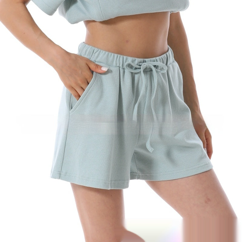 Home Wear Summer Waffle Short Maternity Suit - [[{"value":"{{ Babyvera Babyvera  }}"}]]