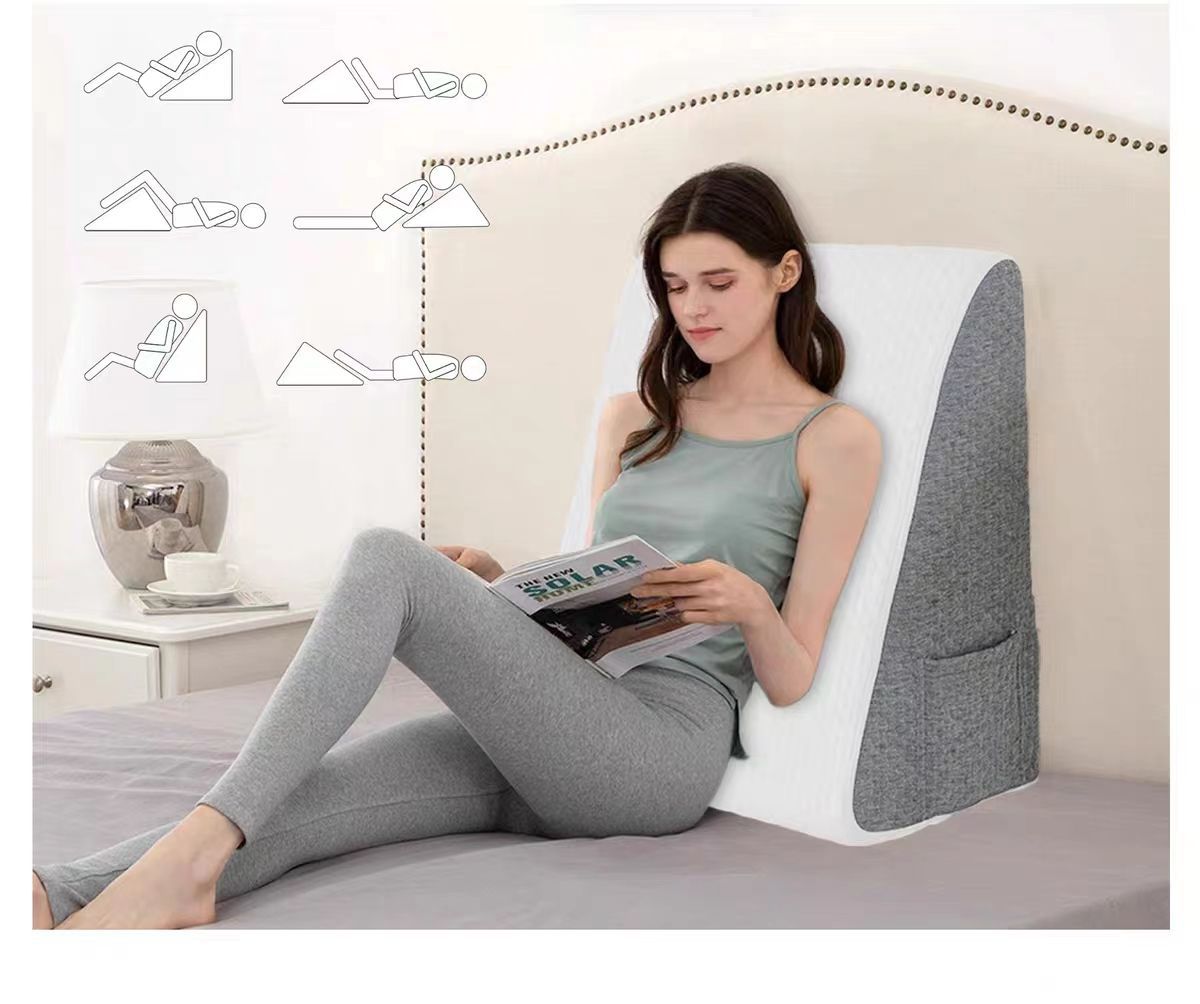 Triangle Cushion Tapered Nursing Pillow For The Elderly Office Siesta Pillow - [[{"value":"{{ Babyvera Babyvera  }}"}]]
