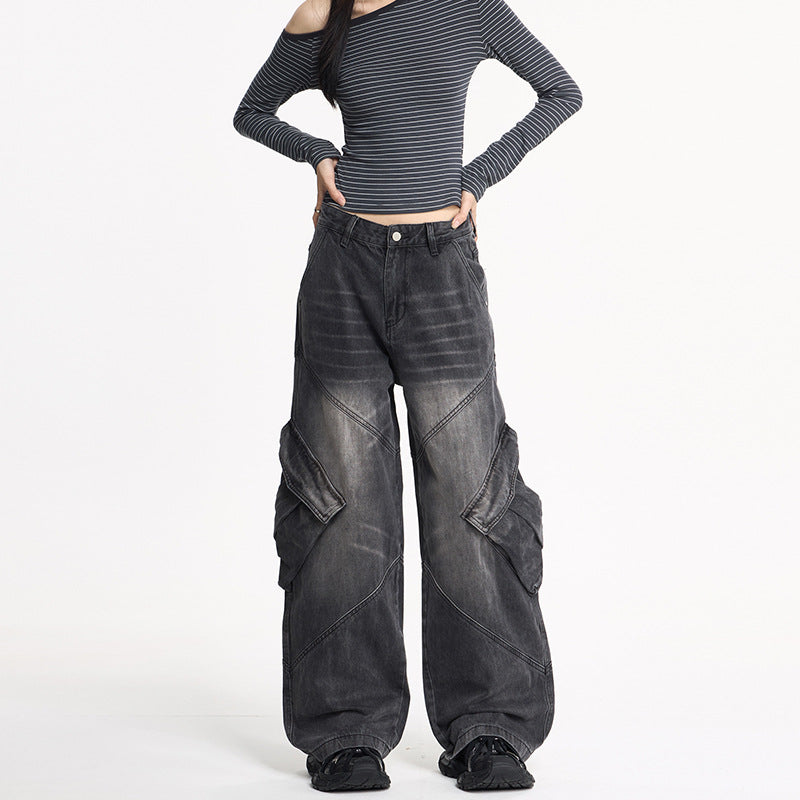 Women's American-style High-street Workwear Denim Jeans - [[{"value":"{{ Babyvera Babyvera  }}"}]]