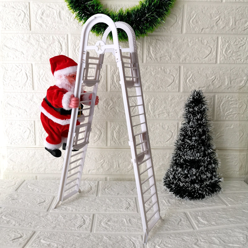 Climbing Ladder Electric Santa Claus Climbing Red Ladder Doll Toy - [[{"value":"{{ Babyvera Babyvera  }}"}]]
