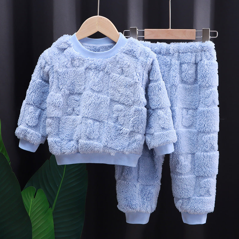 New Korean Style Girls' Solid Color Pajamas - [[{"value":"{{ Babyvera Babyvera  }}"}]]