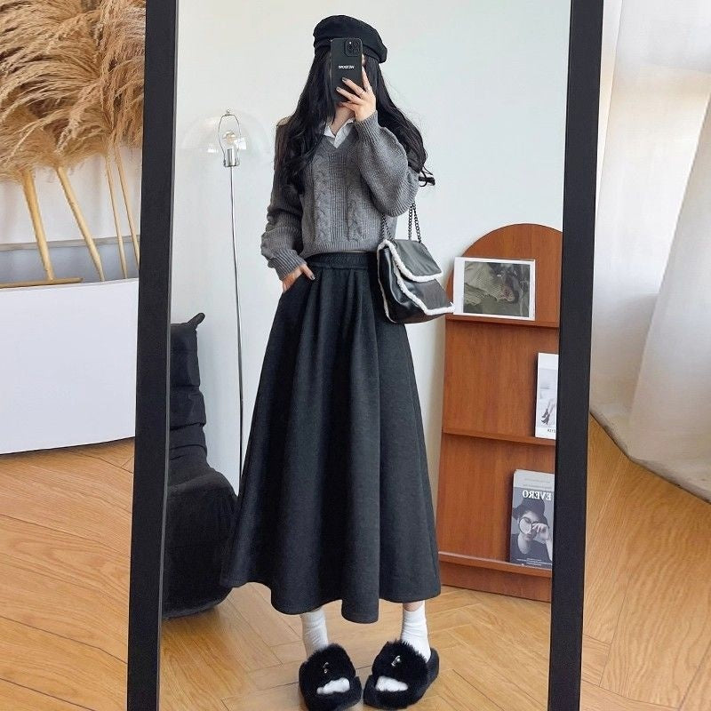 Mid Length Loose Fitting Womens Skirt - [[{"value":"{{ Babyvera Babyvera  }}"}]]