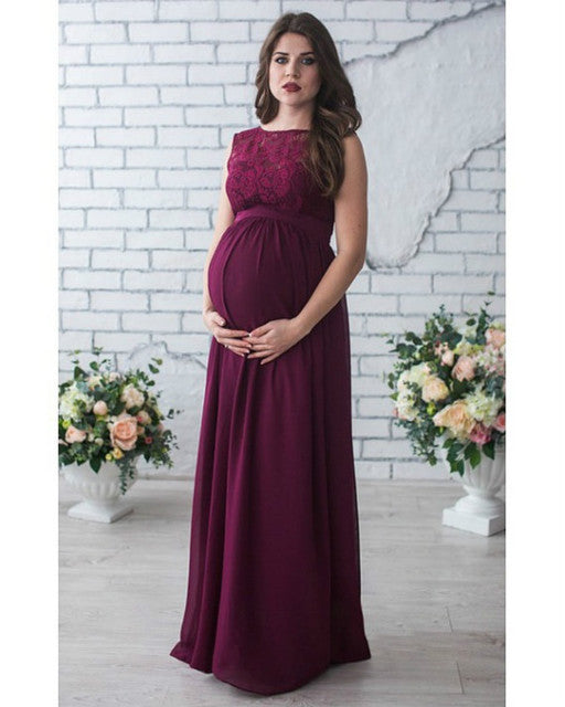 Lace Sleeveless Maternity Dress - [[{"value":"{{ Babyvera Babyvera  }}"}]]