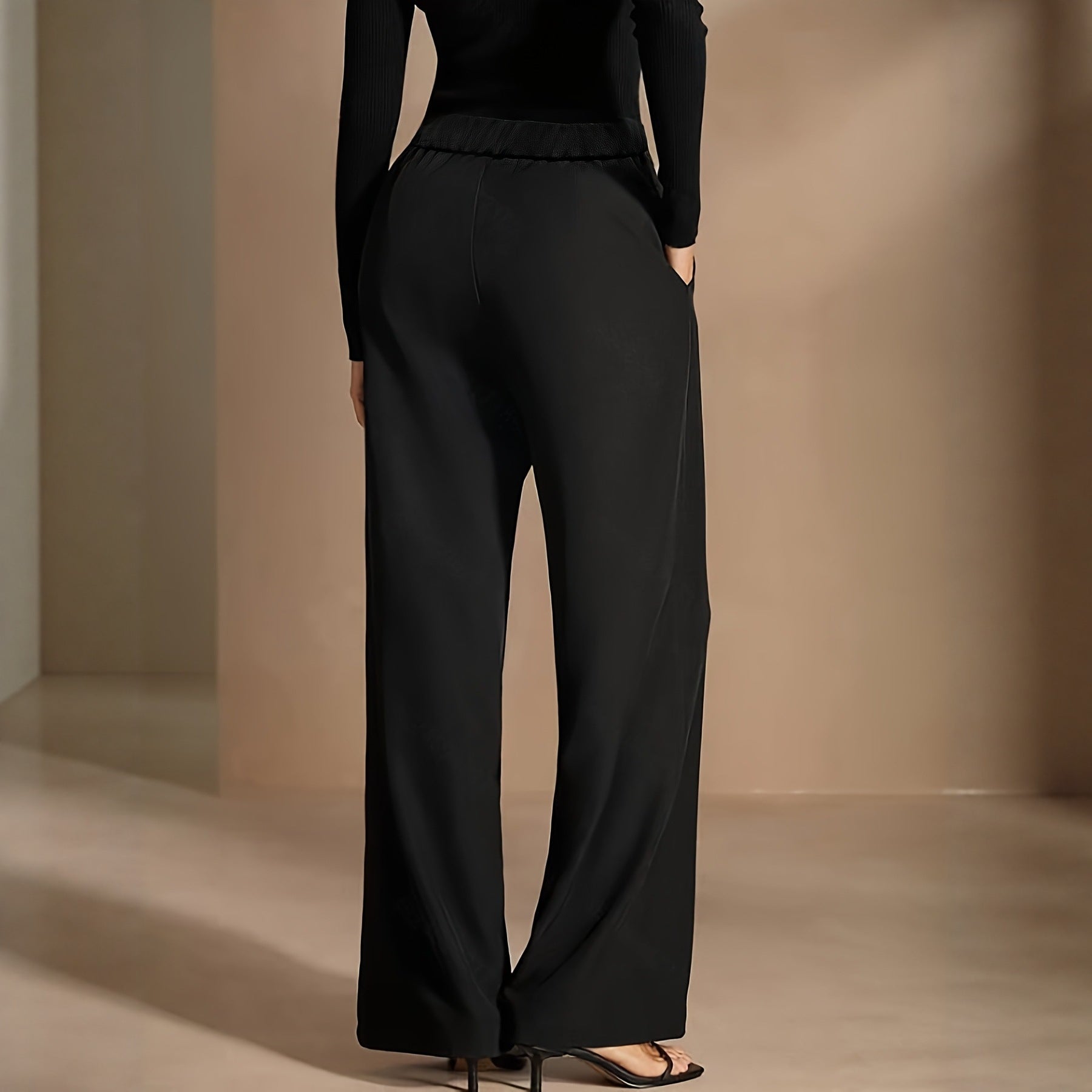 Asymmetrical Draping Suit-style High-waisted Slimming Casual Pants - [[{"value":"{{ Babyvera Babyvera  }}"}]]