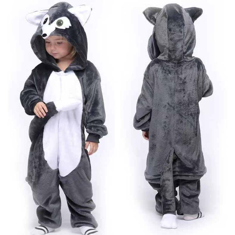 Flannel Children's Animal One-piece Pajamas - [[{"value":"{{ Babyvera Babyvera  }}"}]]