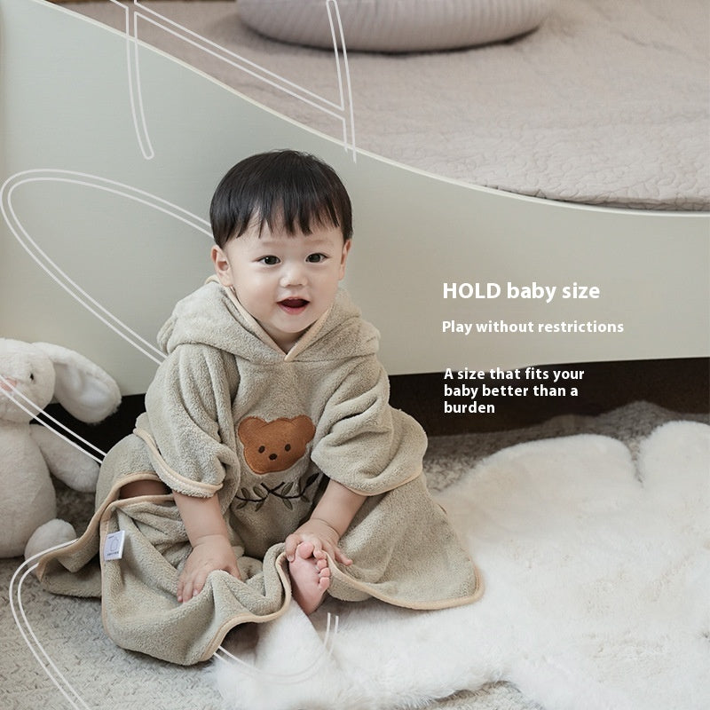 Coral Fleece Children's Bathrobes Cartoon Cloak Wearable - [[{"value":"{{ Babyvera Babyvera  }}"}]]
