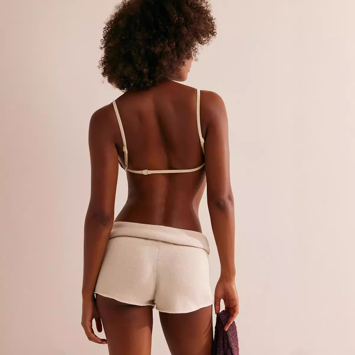 Fashionable Drawstring Knitted Sexy Women's Shorts - [[{"value":"{{ Babyvera Babyvera  }}"}]]