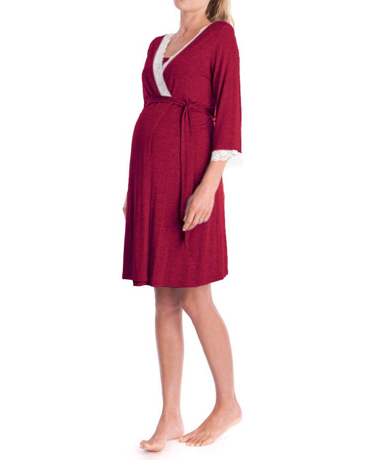 Pregnant Women Nightdress Maternity Sleepwear - [[{"value":"{{ Babyvera Babyvera  }}"}]]