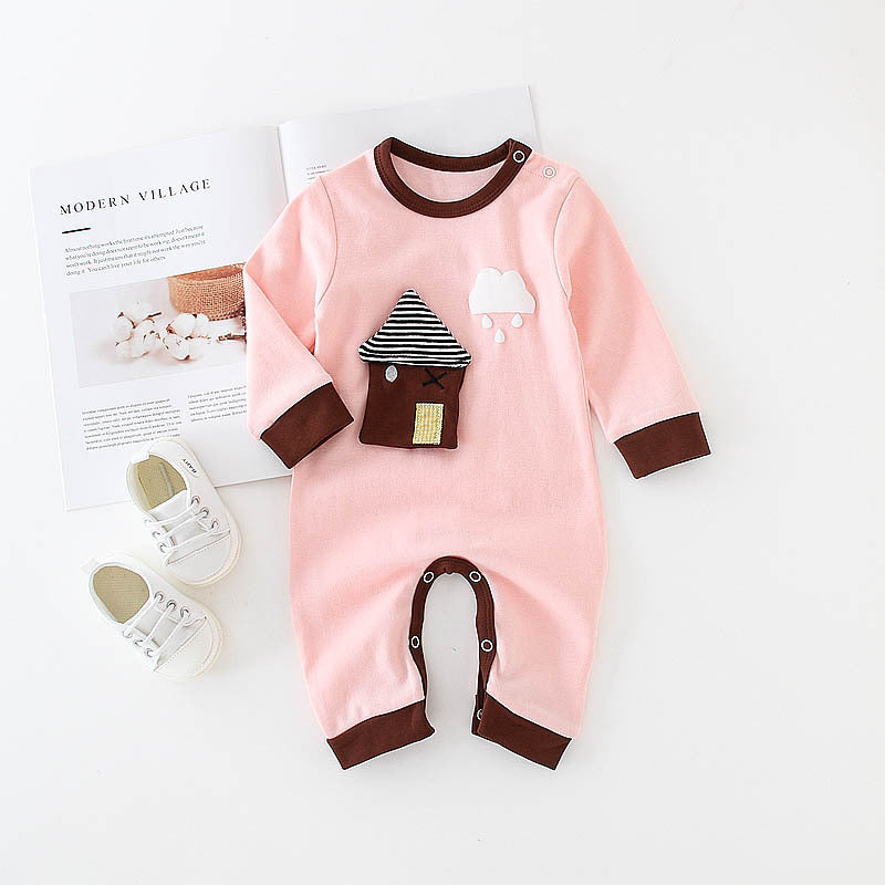 Baby one-piece romper cotton baby - [[{"value":"{{ Babyvera Babyvera  }}"}]]