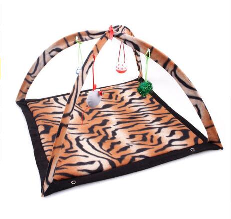 Cartoon Cat Play Tent Multifunctional Cat Hammocks Kitten Sleep Bed Foldable Cat Mat with Balls Cat Play House Toy - [[{"value":"{{ Babyvera Babyvera  }}"}]]