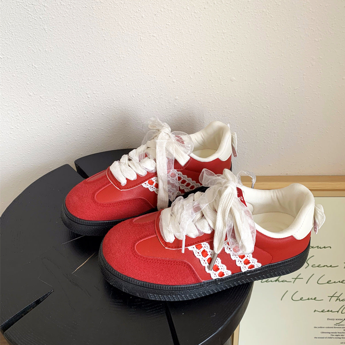 Fashionable Lace Bow-decorated Flat Casual Shoes - [[{"value":"{{ Babyvera Babyvera  }}"}]]