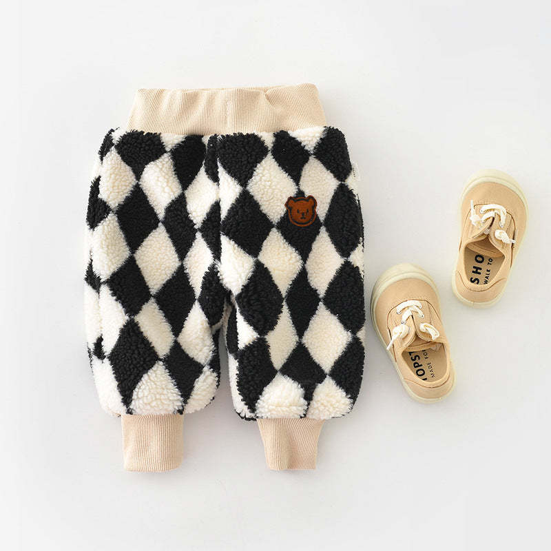 Baby Fleece Large PP Lamb Fleece Outer Wear Pants - [[{"value":"{{ Babyvera Babyvera  }}"}]]