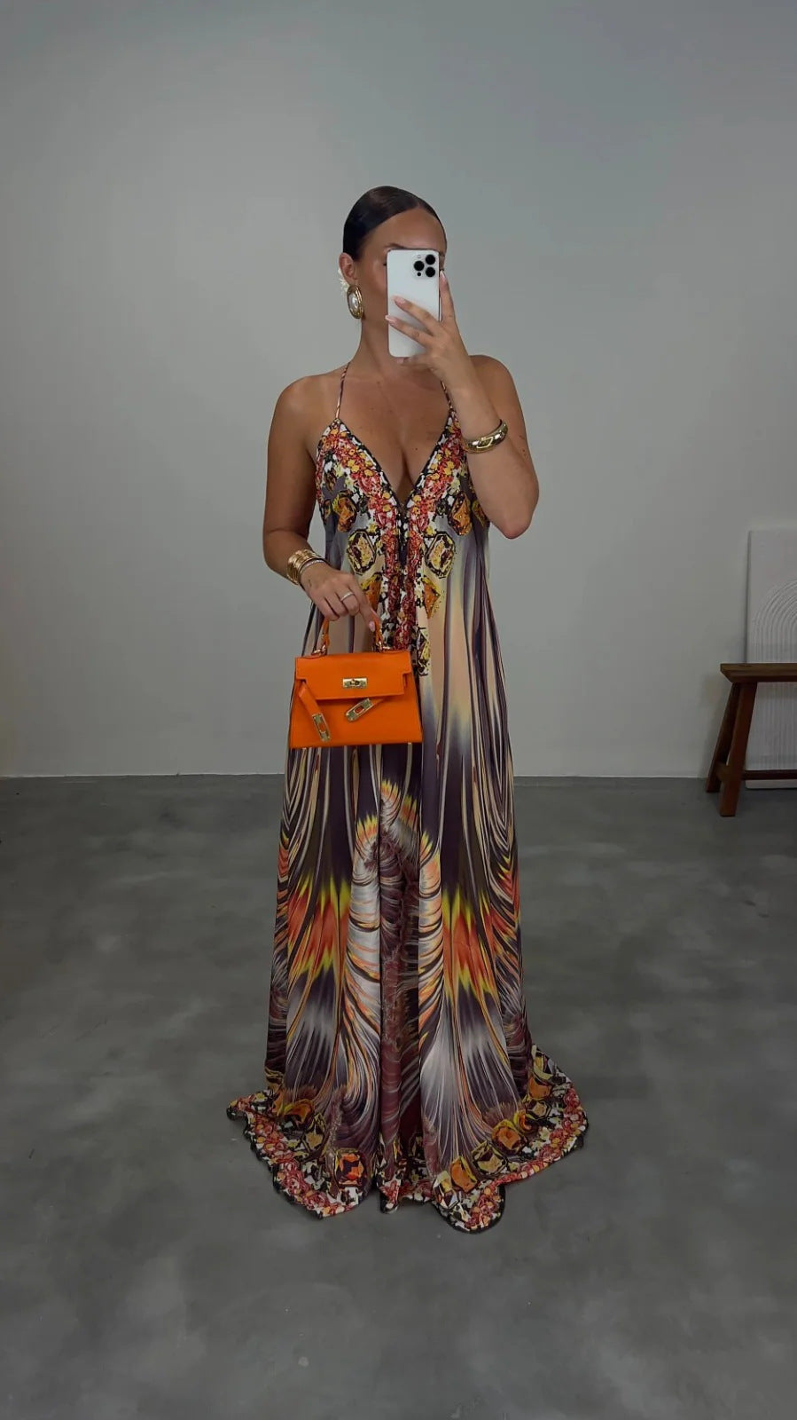 Women's Sleeveless Printed Maxi Dress - [[{"value":"{{ Babyvera Babyvera  }}"}]]