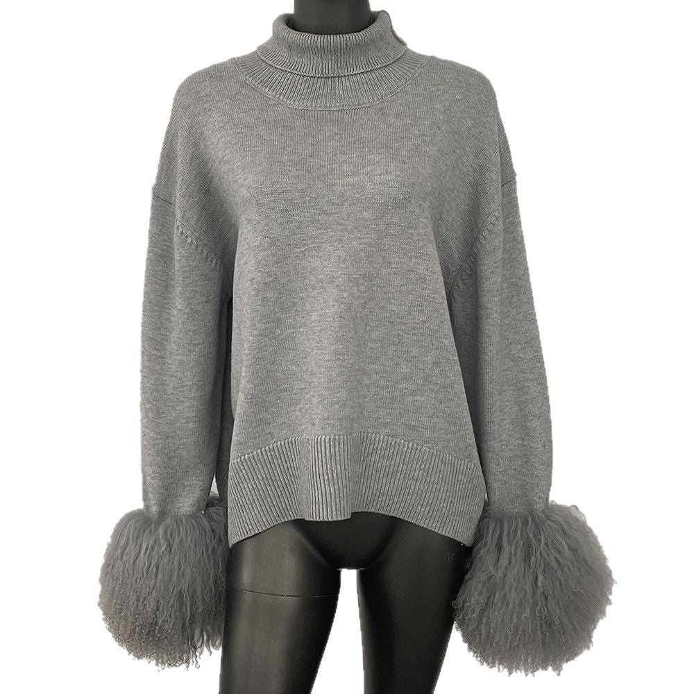 Loose-fitting Turtleneck Pullover Knit Sweater For Women - [[{"value":"{{ Babyvera Babyvera  }}"}]]