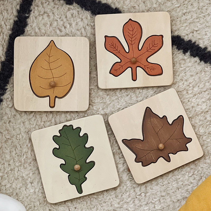 Leaf Panel Puzzle Montessori Early Education - [[{"value":"{{ Babyvera Babyvera  }}"}]]