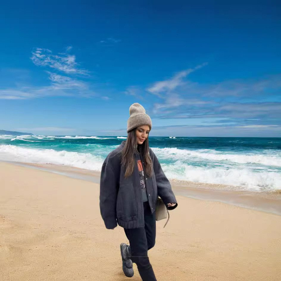 Woolen Coat For Women Korean Style - [[{"value":"{{ Babyvera Babyvera  }}"}]]